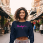 Thankful Cropped Sweatshirt