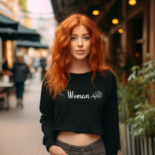 Woman Cropped Sweatshirt